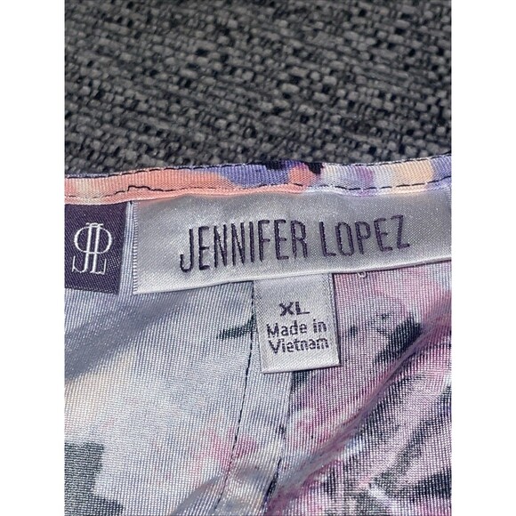 Jennifer Lopez Womens Maxi Dress Size XL Stretch Floral Faux  Wrap Boho Fall - Picture 6 of 12